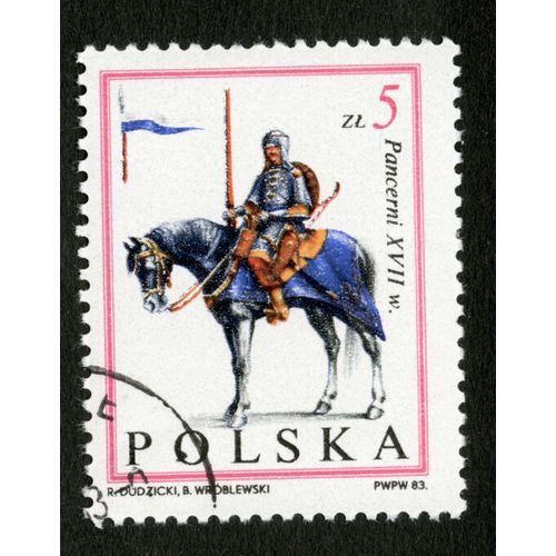 Timbre Oblitéré Polska, Pancerni Xvii W., Dudzicki,Wroblewski, 1983, Zl 5