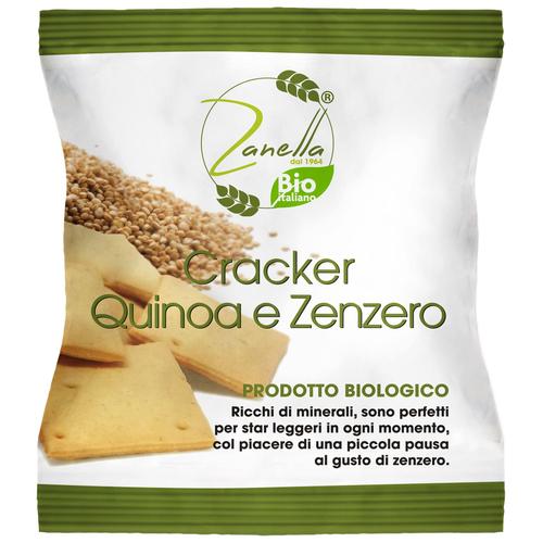 Snack Cracker Quinoa Et Gingembre 30 G, Avec Gluten, À L'huile De Tournesol, 24 Sachets, Snack Bio, Snack Bio, Apéritif