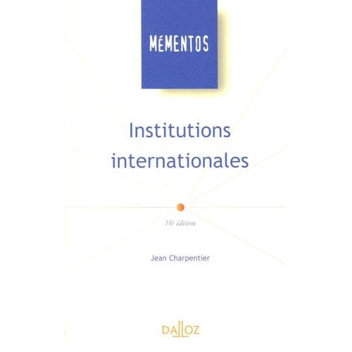 Institutions Internationales