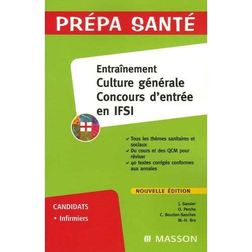 Entraînement Culture Générale Concours D'entrée En Ifsi