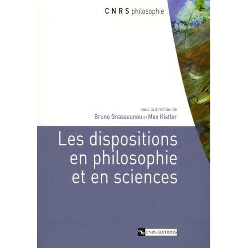 Les Dispositions En Philosophie Et En Sciences