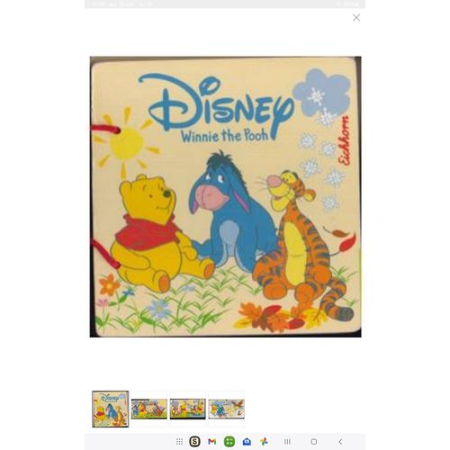 Lit Livre En Bois 6 Pages De Disney Winnie L'ourson