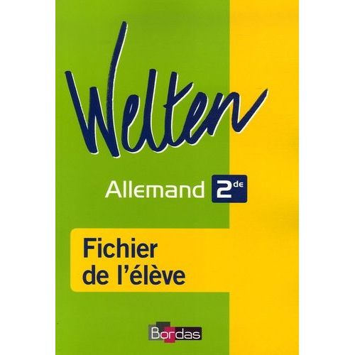 Allemand 2e Lv1-Lv2 - Fichier De L'élève
