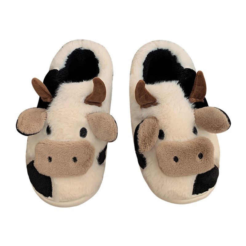 Chaussons Doux Et Mignons En Coton De Vache  Lait Avec CUr... - 6