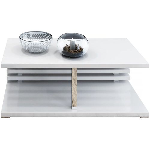 Table Basse "Alex"- 120 X 60 X 44 Cm - Blanc