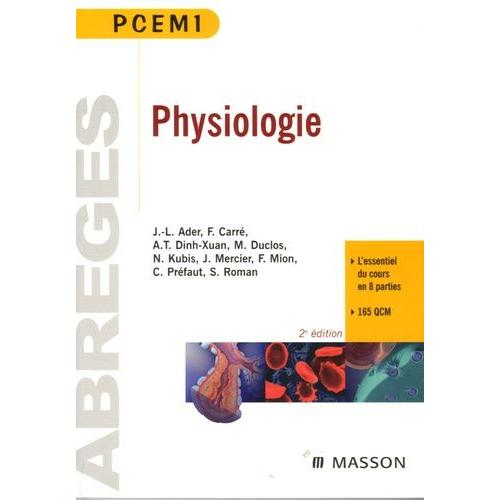 Physiologie Générale - Pcem 1