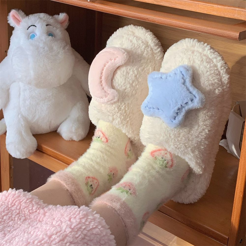 Chambre Chaud Fond Doux Mignon Baotou Coton Pantoufles Autom... - 3