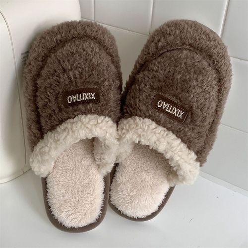 Chaussons En Coton Baotou Chauds Et Antidérapants Pour Chambre D'hiver Pour Hommes