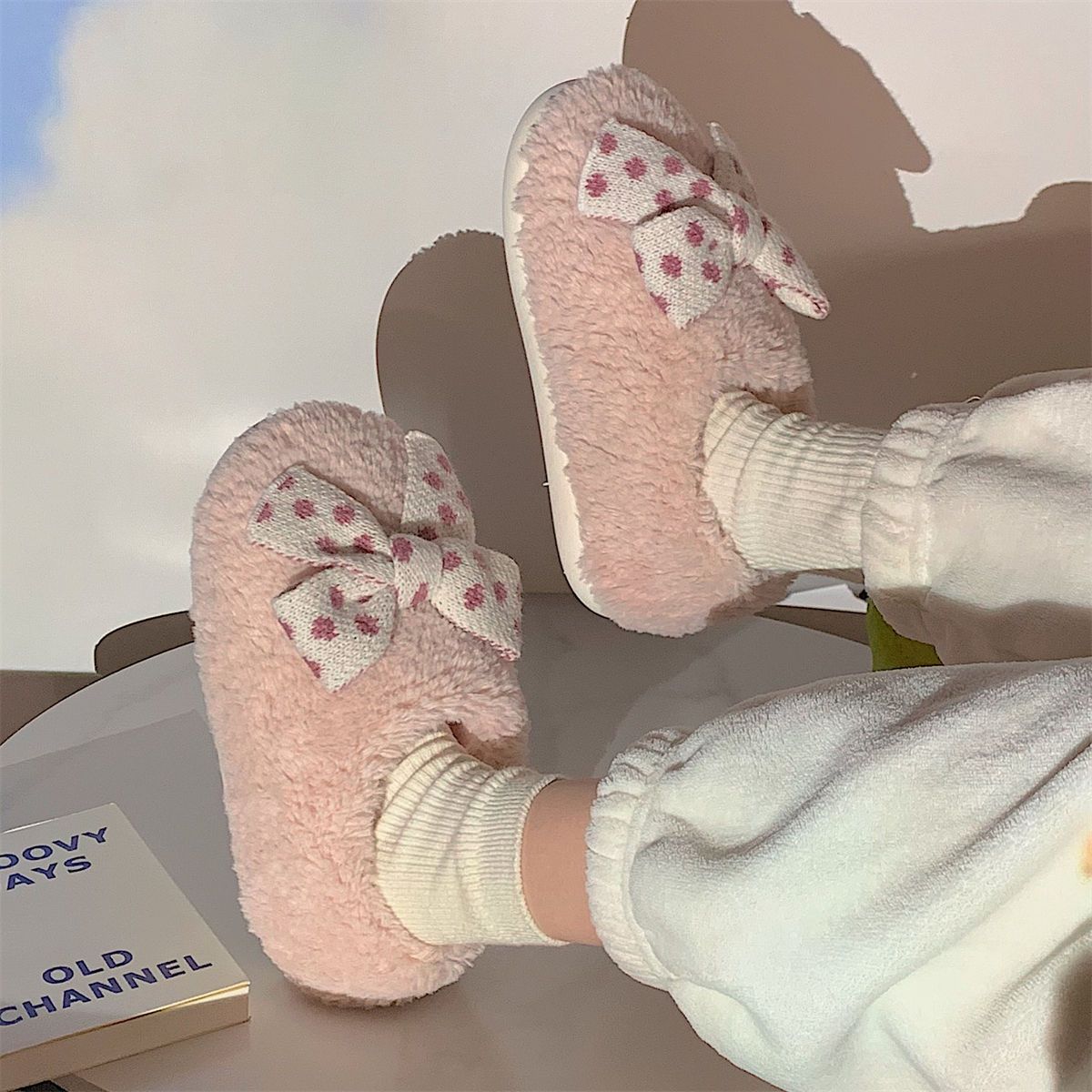 Chaussures En Peluche Chaudes  Talon Tout Compris Pour Femm... - 2
