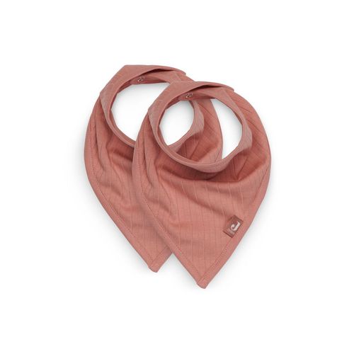 Lot De 2 Bavoirs Bandana Stripe Rosewood - Jollein