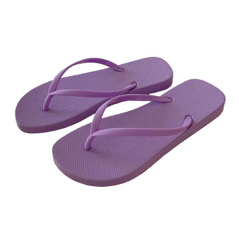 Tongs Plates Tongs De Couleur Unie Pour Femmes Pantoufles De... - 6