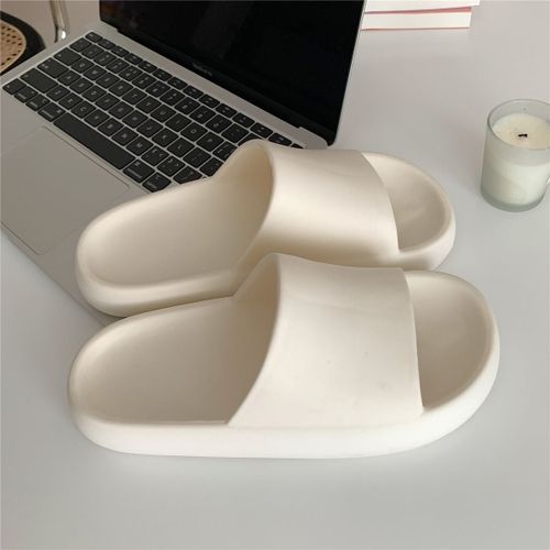 Sandales Et Pantoufles Pour Hommes Et Femmes Salle De Bain Bain Sandales À Semelles Épaisses De Couleur Unie