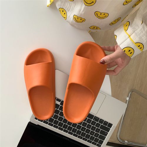 Sandales Et Pantoufles Pour Hommes Et Femmes Salle De Bain Bain Sandales À Semelles Épaisses De Couleur Unie