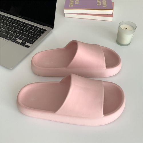 Sandales Et Pantoufles Pour Hommes Et Femmes Salle De Bain Bain Sandales À Semelles Épaisses De Couleur Unie