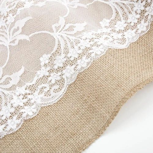 Chemin De Table En Toile De Jute Élégant Et Moderne,Décoration De La Maison Pour Ixde Mariage