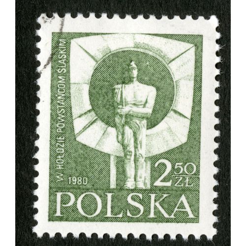 Timbre Oblitéré Polska, W Holdzie Powstancom Slaskim, 1980, 2,50 Zl