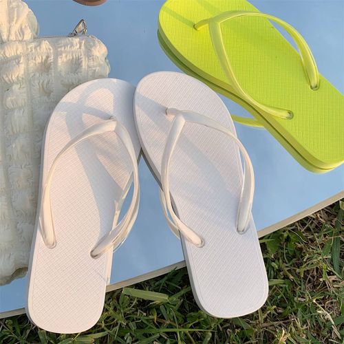 Jelly Tongs Vacances La Mer Sandales De Plage Fond Souple Et Pantoufles Femmes