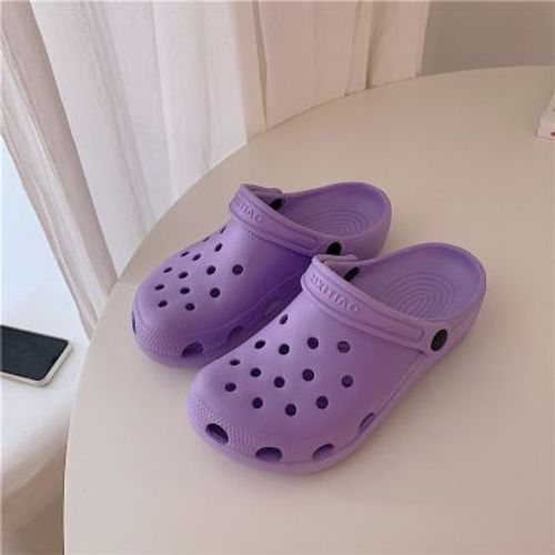 Trou Chaussures Femmes Mignon Girly Plage Baotou Sandales Et Pantoufles Femmes