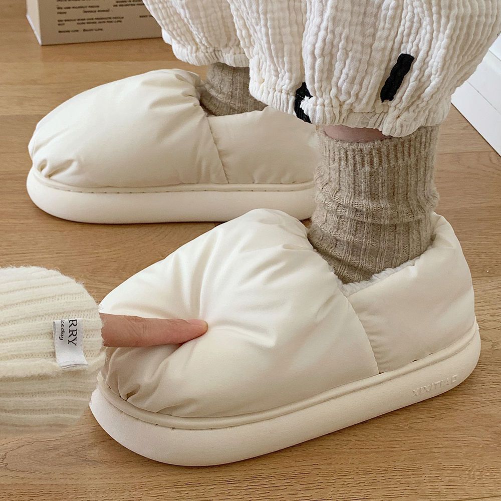 Chaussons En Coton Tout Compris Chauds En Peluche De Couleur... - 3