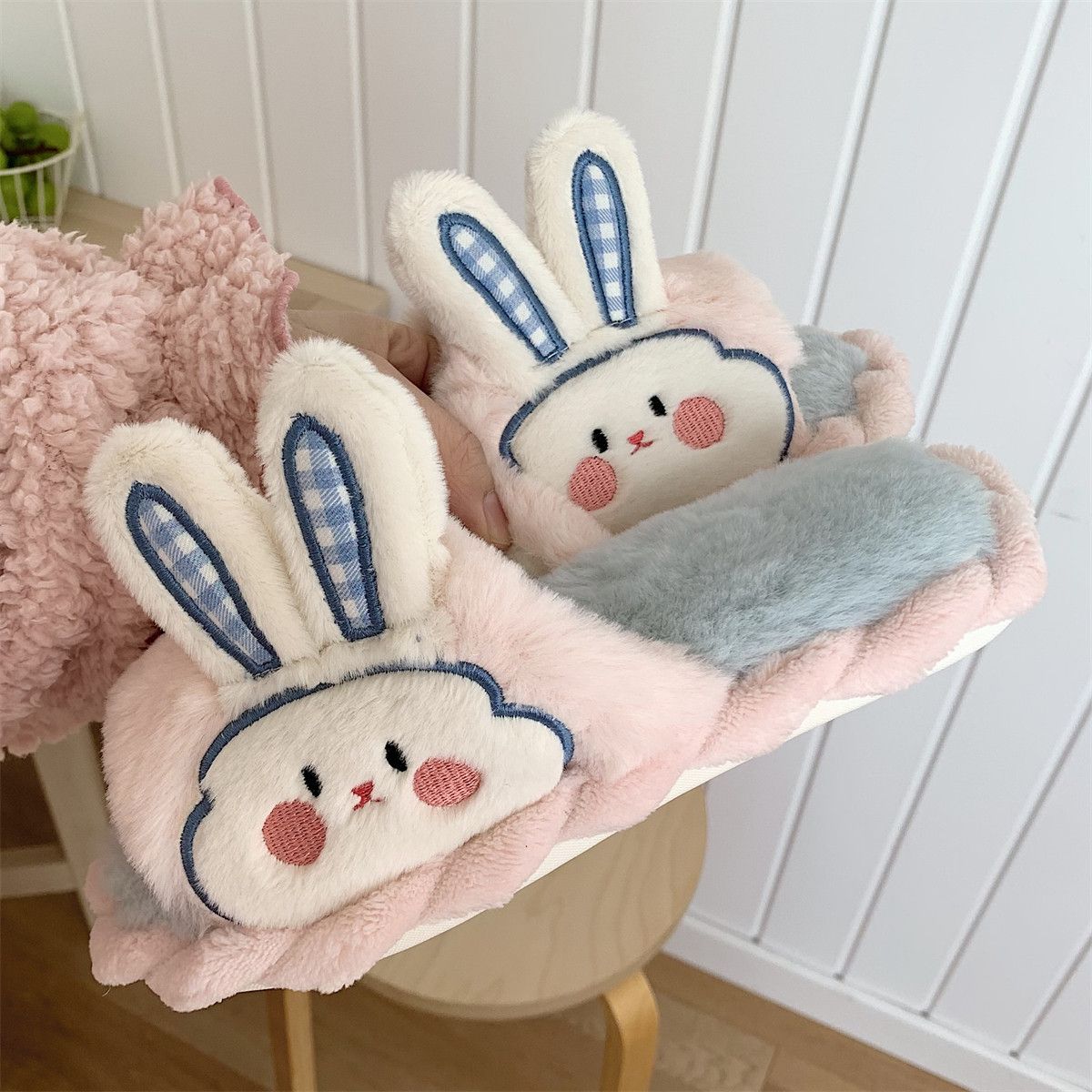 Chaussons En Coton Chauds Pour Filles, Pantoufles D'hiver Do... - 2