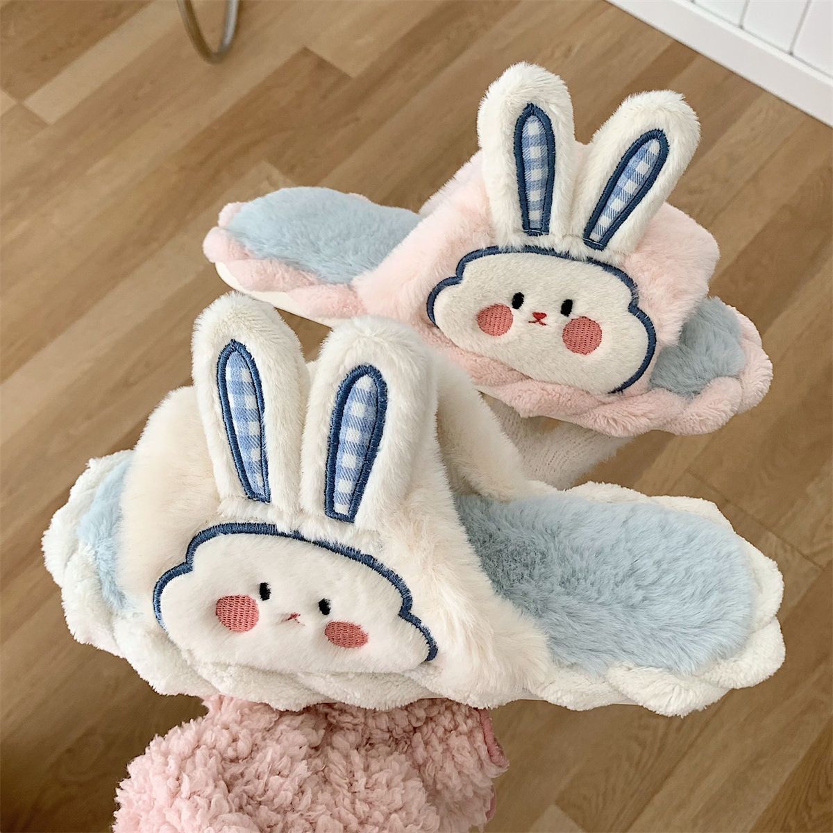 Chaussons En Coton Chauds Pour Filles, Pantoufles D'hiver Do... - 3