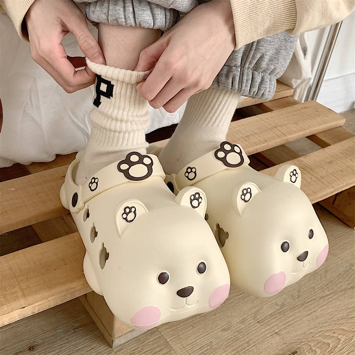 Chaussons D'ours Baotou Mignons Cratifs En Trois Dimensions... - 3