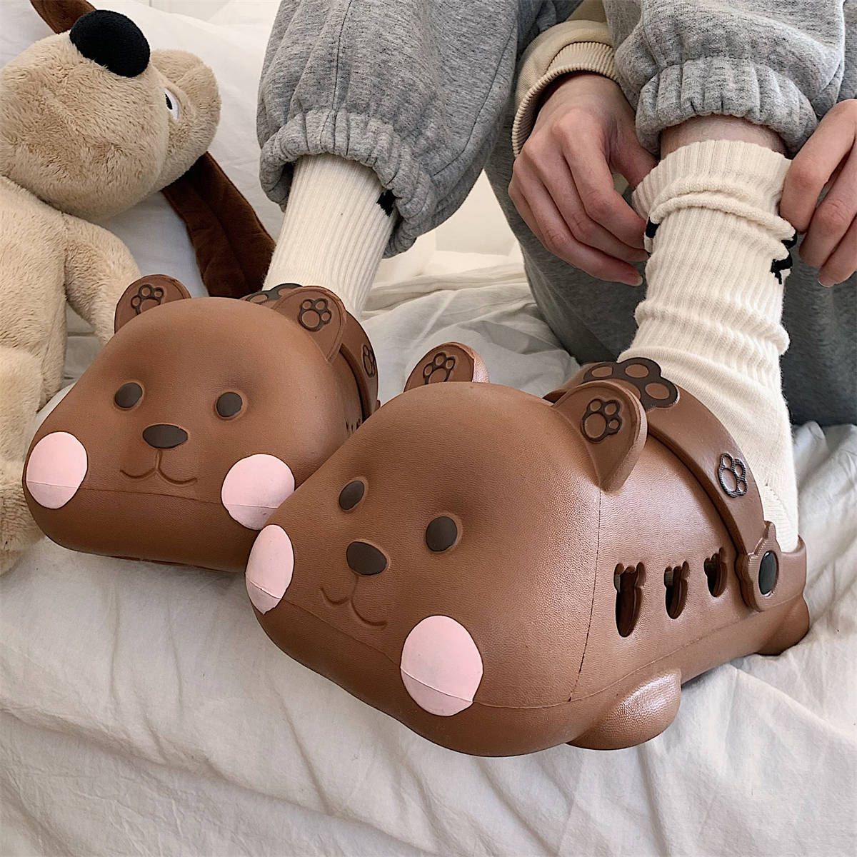 Chaussons D'ours Baotou Mignons Cratifs En Trois Dimensions... - 4