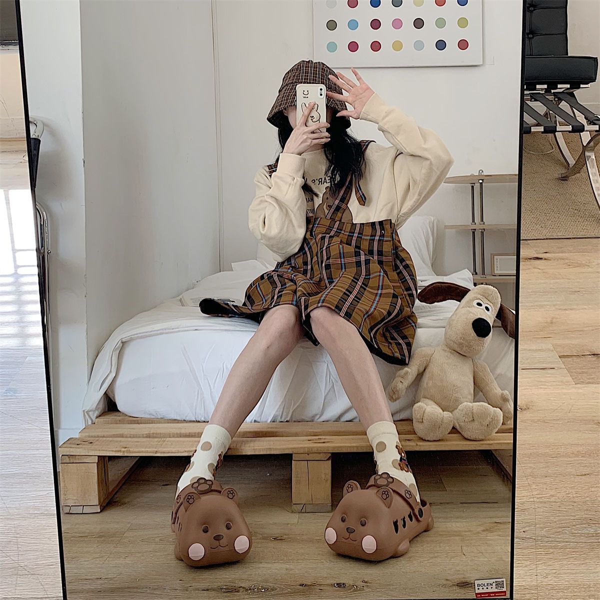 Chaussons D'ours Baotou Mignons Cratifs En Trois Dimensions... - 5