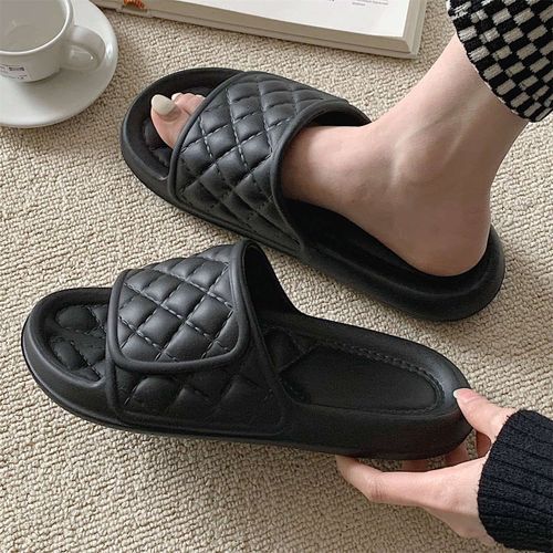 Sandales Et Pantoufles De Couleur Unie Pour Femmes Garçons Salle De Bain Sandales Et Pantoufles À Fond Épais Et Doux
