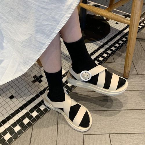 Sandales Femmes Plat Vacances Sandales Romaines Chaussures De Plage