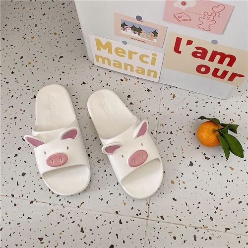 Pantoufles Dessin Animé Mignon Enfants Parent-Enfant Fond Mou Bain Sandales De Plage Pour Femmes - 30