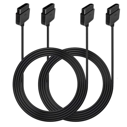 Noir - 2-Pack Ps2 Controller Extension Cable Cord 6ft / 1.8m Controller Extension Pour Sony Playstation 2 Ps2 Game Console