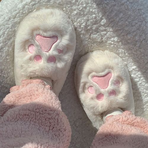 Chaussons En Coton Fond Doux Et Chauds Pour Filles D'hiver Pour Femmes