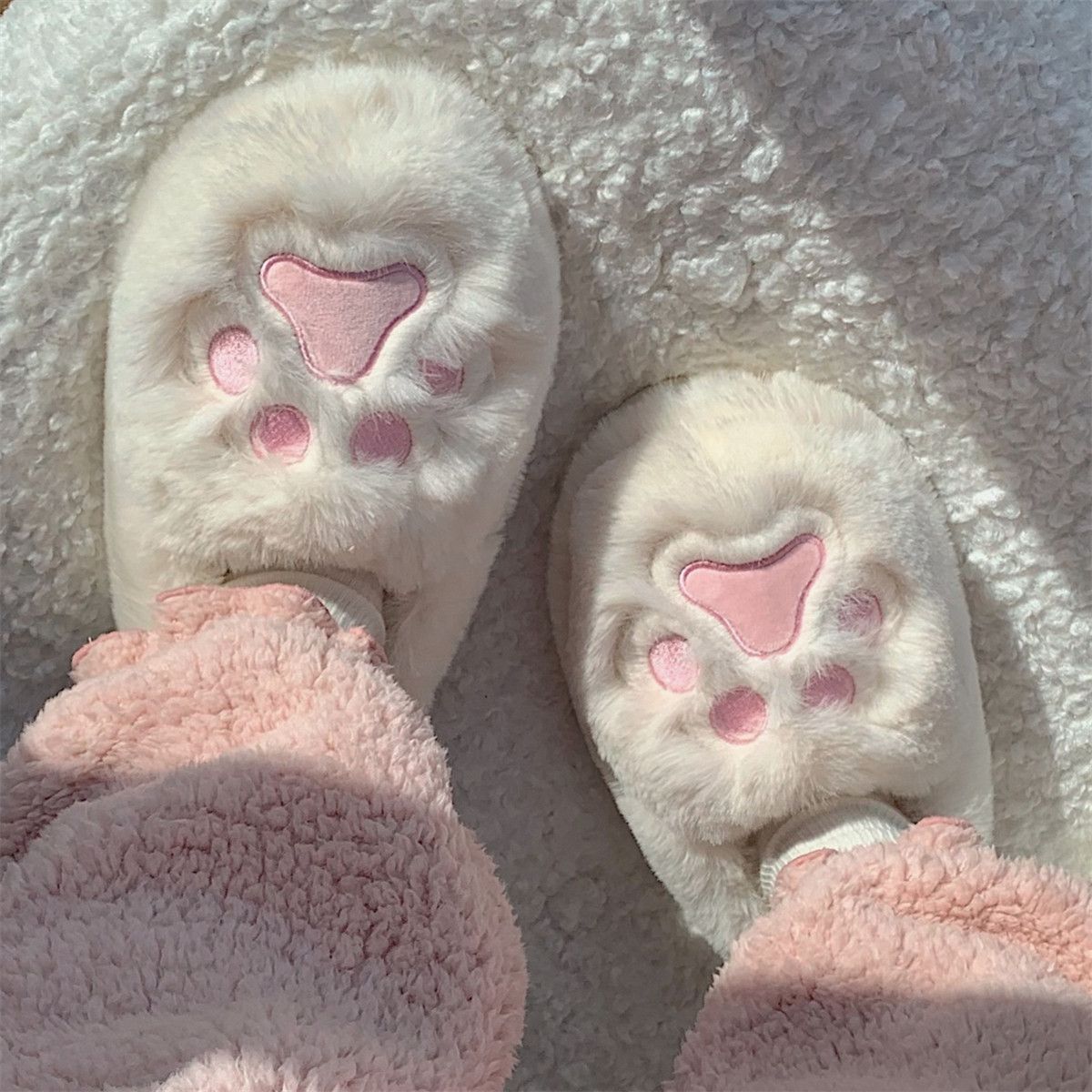 Chaussons En Coton  Fond Doux Et Chauds Pour Filles D'hiver... - 6