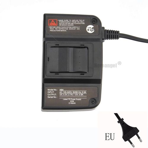 Prise Ue - Chargeur Adaptateur Secteur Pour Nintendo 64, Alimentation Réglementaire Ue, Chargeur De Charge, Alimentation