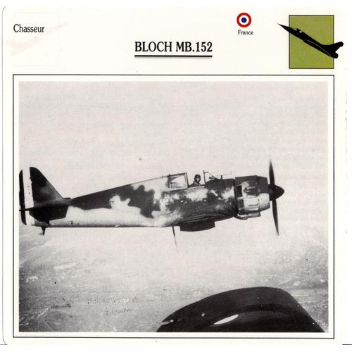 Fiche Avion Bloch Mb 152