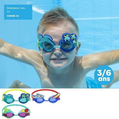 Lunettes De Natation Avec Emoticons Enfants 3-6 Ans - Modèle Aléatoire