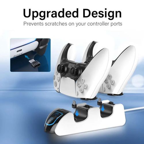 Station D'accueil Pour Console De Jeu Sony Ps5, Contrôleur, Chargeur De Batterie Sans Fil, Accessoires De Contrôle