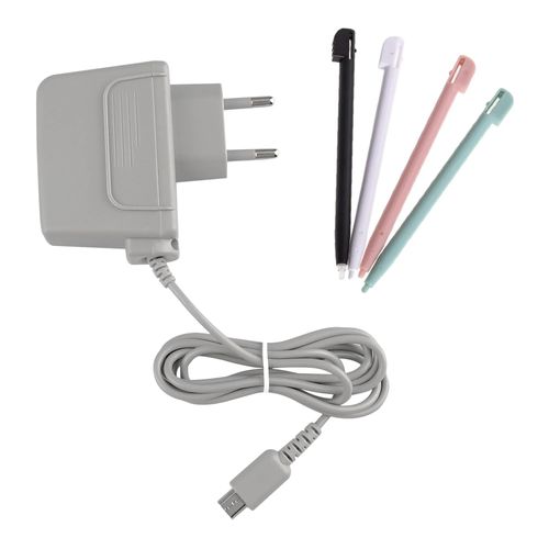 Prise Ue - Ds Lite ¿ Kit De Chargeur, Adaptateur Secteur Et Stylet Pour Nintendo Ds Lite, Câbles De Charge De Voyage, 5.2v, 450ma