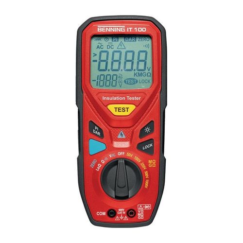 Appareil de mesure d'isolement/résistance IT 100 600 V 300 k?-20 G? BENNING