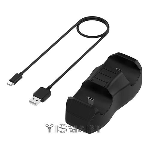 Noir - Manette De Jeu Sans Fil À Double Chargeur Pour Sony Ps5, Support De Charge, Station D'alimentation Pour Playstation 5