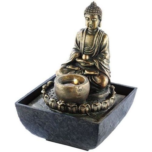Fontaine d'intérieur lumineuse Bouddha