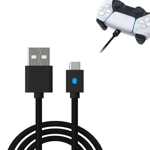 Câble De Charge De 10 Pieds Pour Manette Dualsense Ps5, Xbox Series X/S, Switch Pro Et Téléphone, Cordon De Chargeur Rapide De Type C