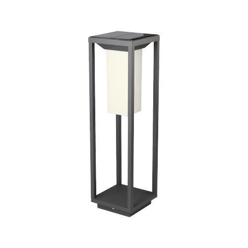 Piquet de jardin LED solar Samsung V-tac VT-66 - socle - anthracite - 3000K
