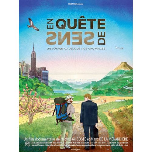 En Quête De Sens - Véritable Affiche De Cinéma Pliée - Format 40x60 Cm -De Nathanaël Coste, Marc De La Ménardière Avec Vandana Shiva, Pierre Rabhi, Hervé Kempf, Frédéric Lenoir - 2015