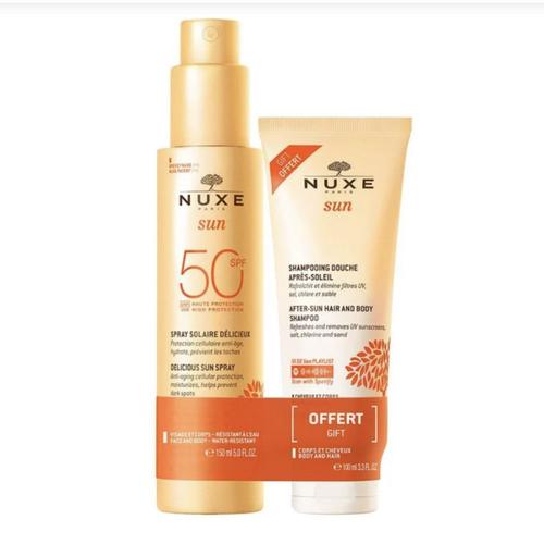 Nuxe Solaires Spray Spf50 150ml Et Shampooing 100ml Offert 