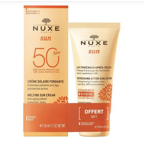 Nuxe Solaires Crème Visage Spf50 50ml Et Après Soleil 50ml Offert 