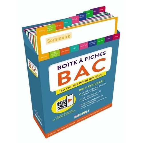 Boîte À Fiches Bac - 180 Fiches Pour Réussir !