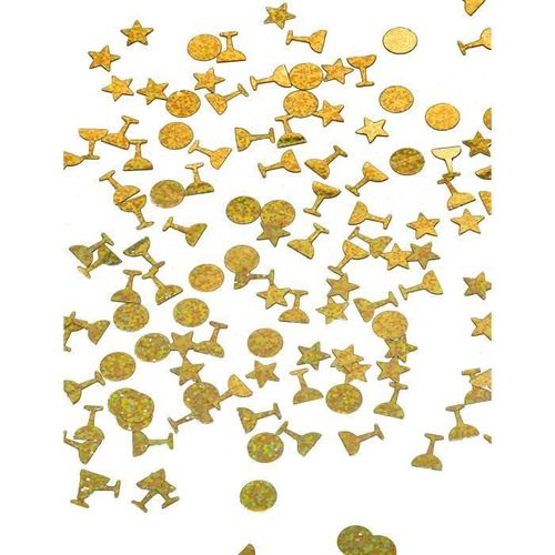 Trio de confettis or - 231860 (Taille Unique)