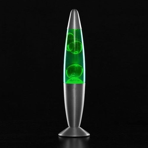 Lampe à Lave Vert Magma fusée Vintage année 70 + ampoule de rechange - Straße Tech ®